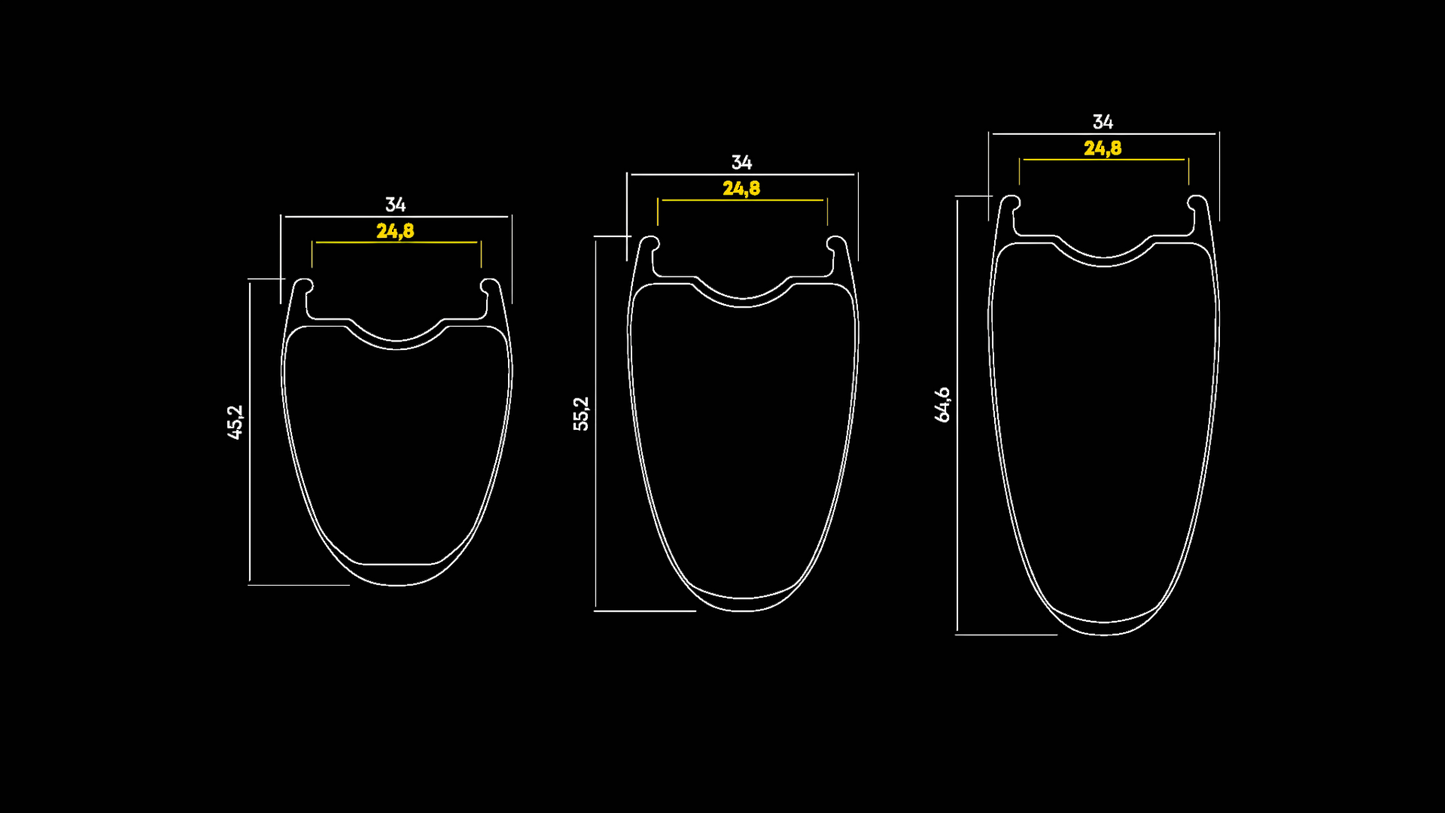 Hjulpar MAVIC COMETE 45-55 Tubeless Ready (Center Lock)