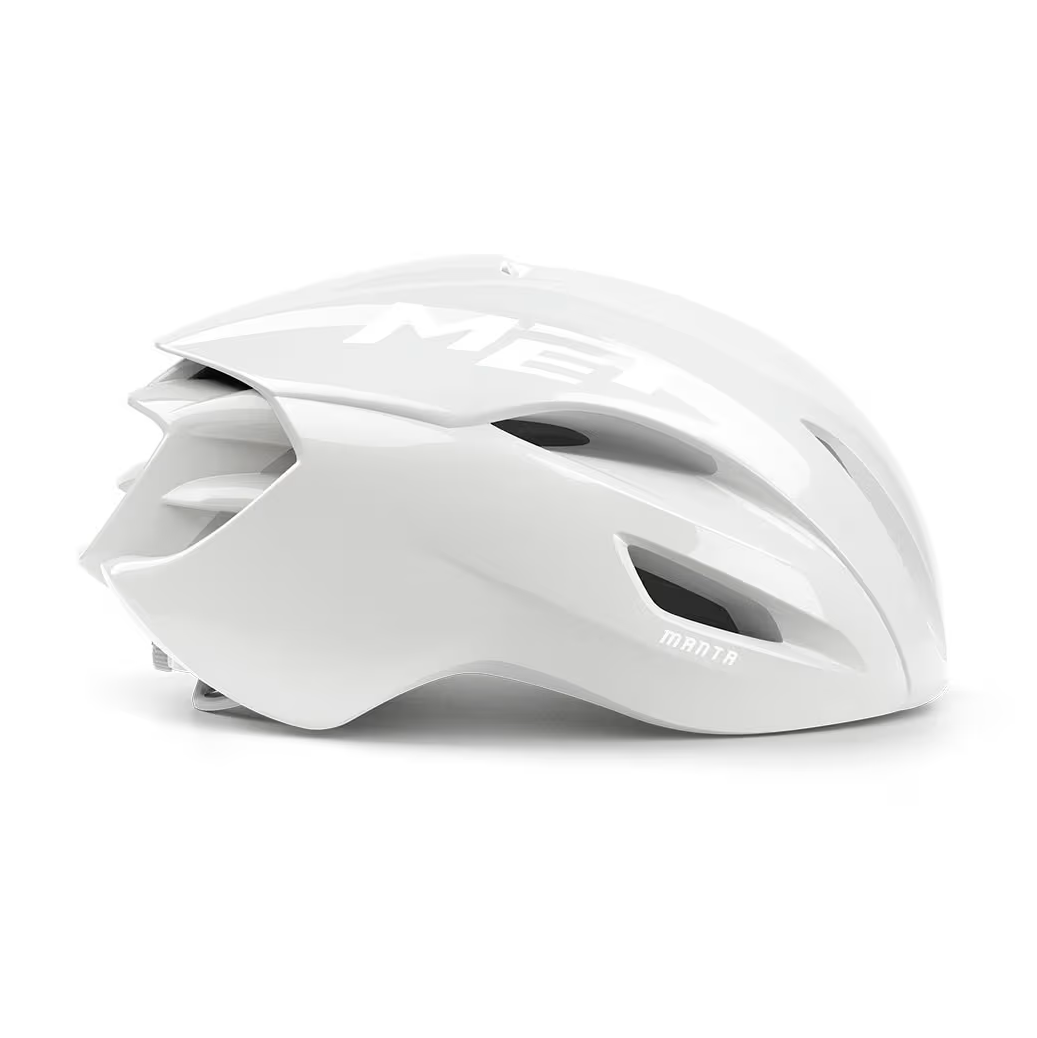 MET MANTA MIPS Absolute White Limited Edition Road Helmet
