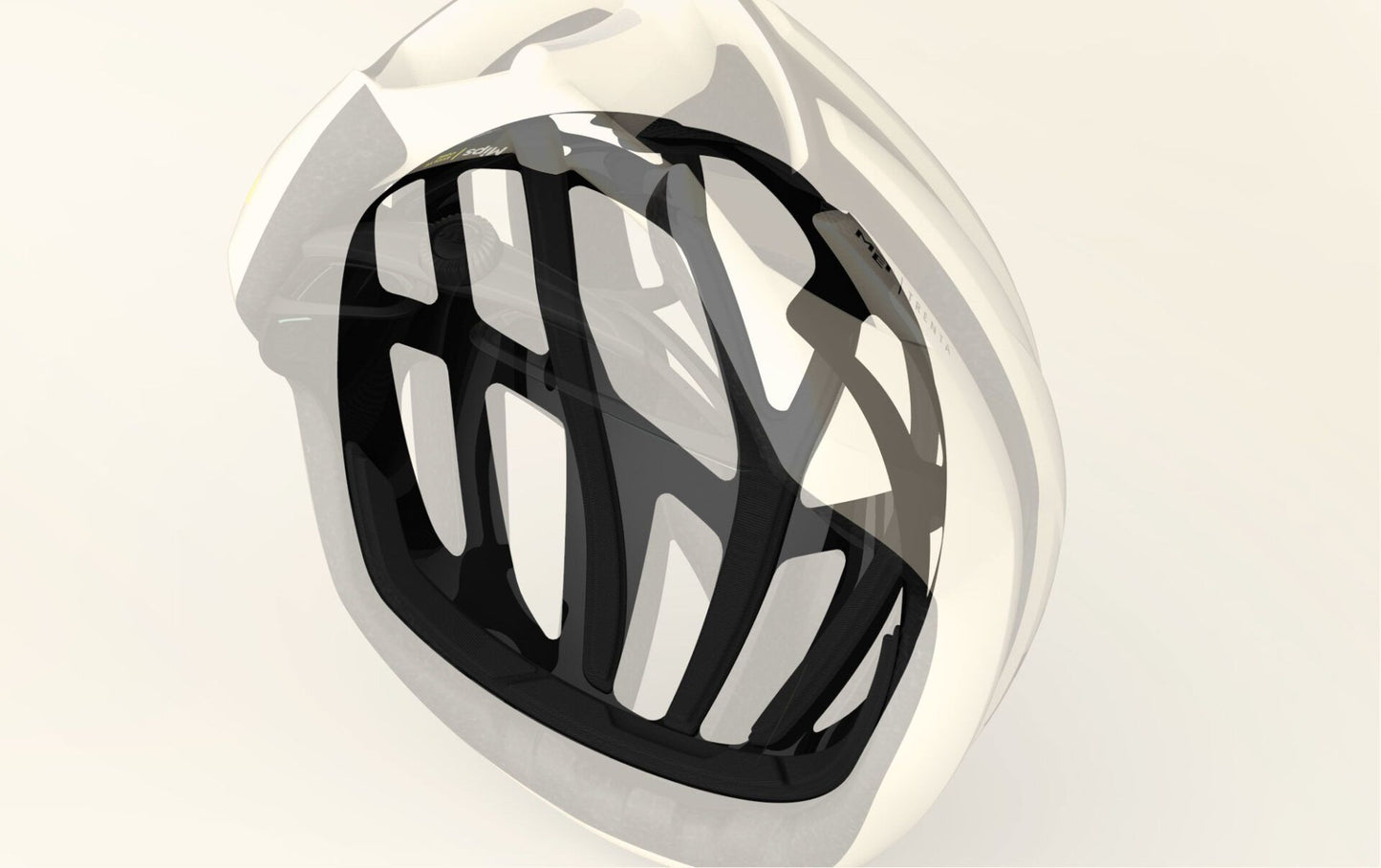 MET TRENTA MIPS WAX Matte White Gravel hjälm