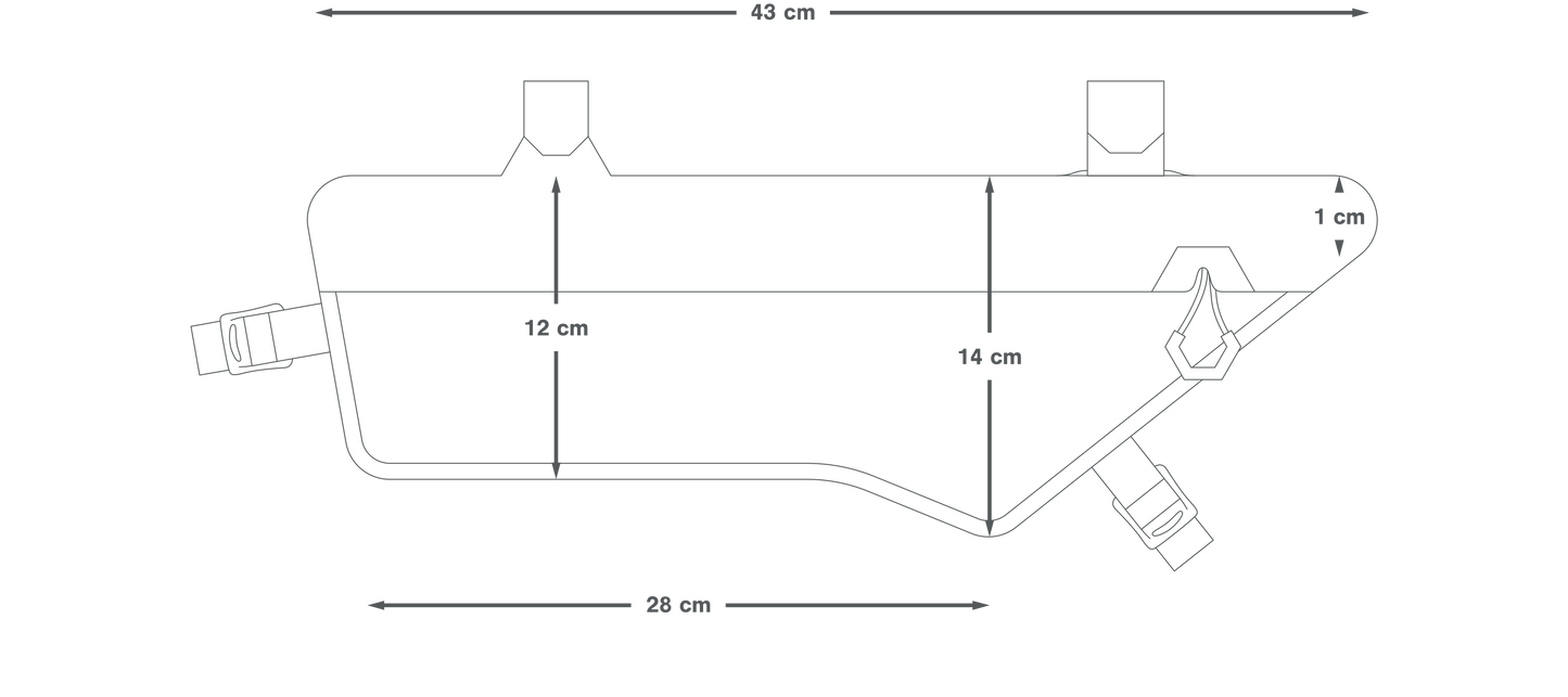 APIDURA EXPEDITION COMPACT FRAME PACK DRY 3 L ramväska Svart