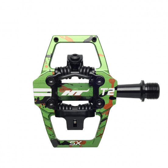 HT COMPONENTS T2 SX BMX-pedaler Camo Green
