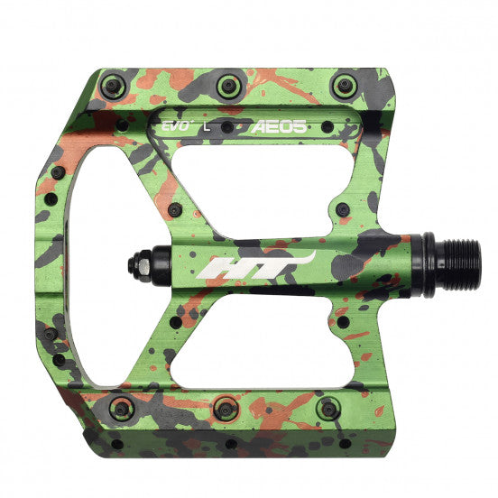 HT COMPONENTS AE05 Camo Green plattpedaler