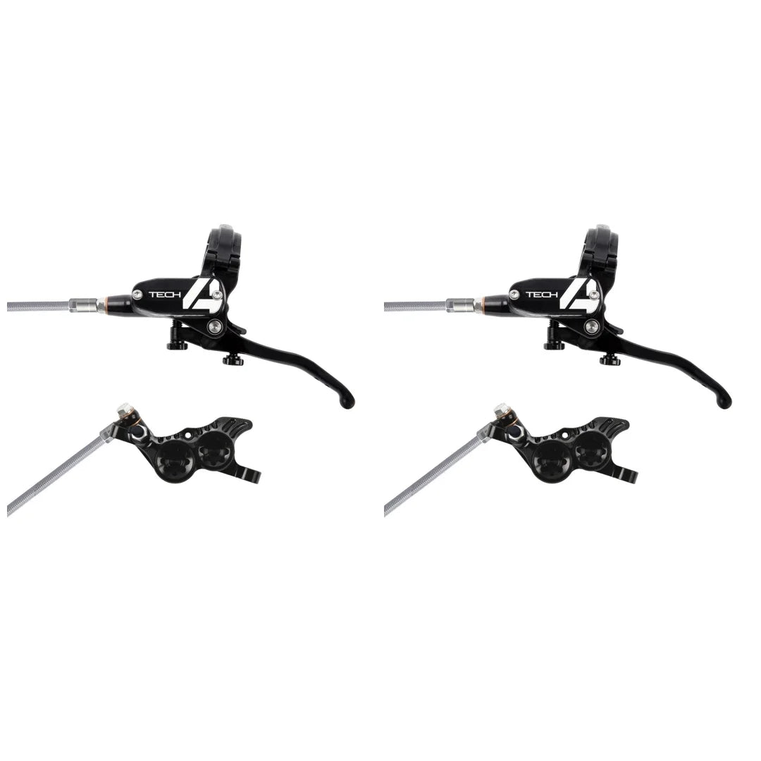 Pair of HOPE TECH 4 V4 Aviation Brake Hoses Black