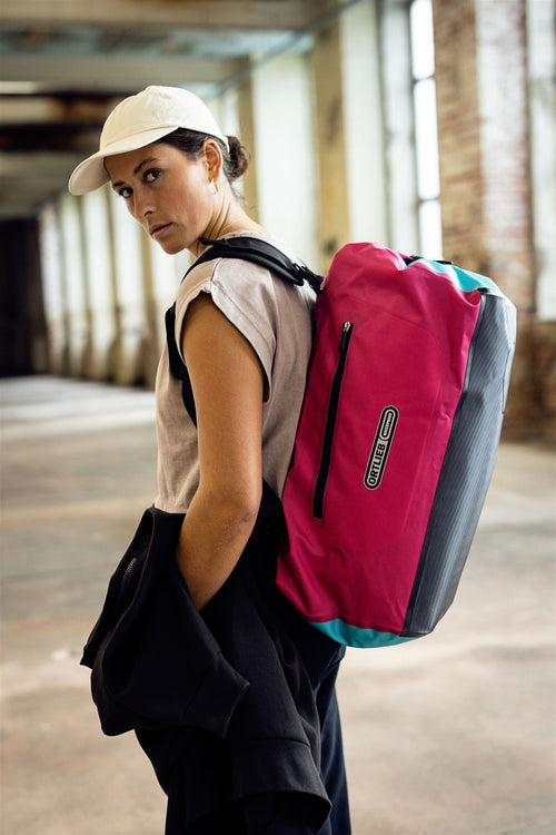 Travel Duffle Bag ORTLIEB DUFFLE LITE Cyber Blue/Pink