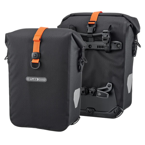 Pair of ORTLIEB GRAVEL PACK QL 2.2 29 L Luggage Bags Black