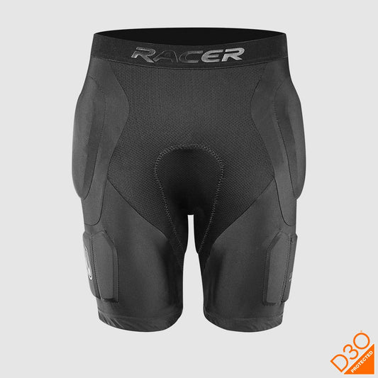 RACER D3O Skyddsshorts svart