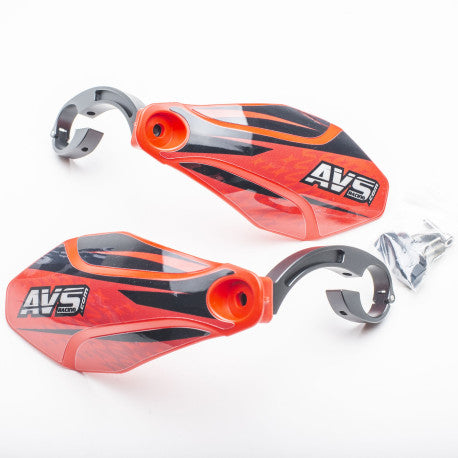 AVS KIT DECO Handskydd Alu Leg Röd/Svart