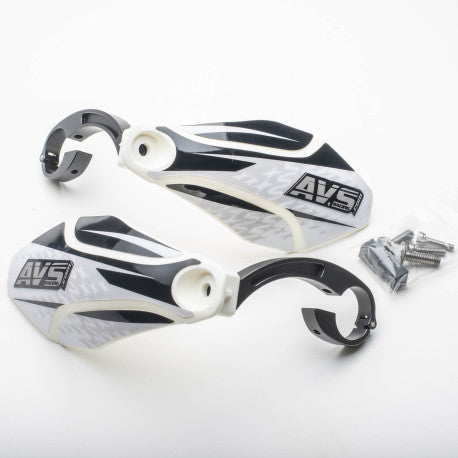 AVS KIT DECO Alu handskydd vit/svart