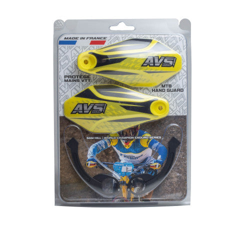 AVS KIT DECO Handskydd Alu Leg Gul/Svart