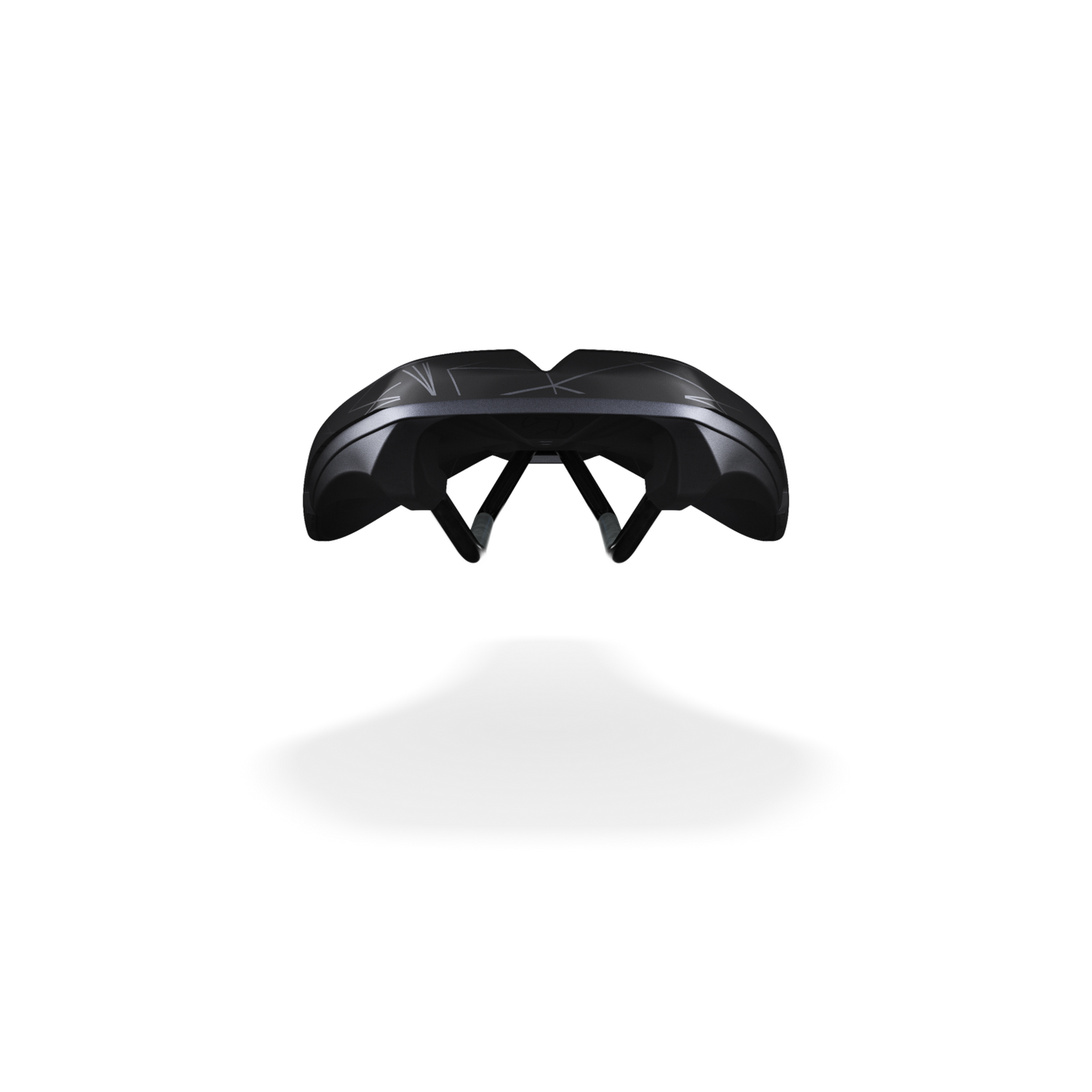 STEALTH OFFROAD PERFORMANCE 152 mm PRO-sadel med skenor av rostfritt stål Svart