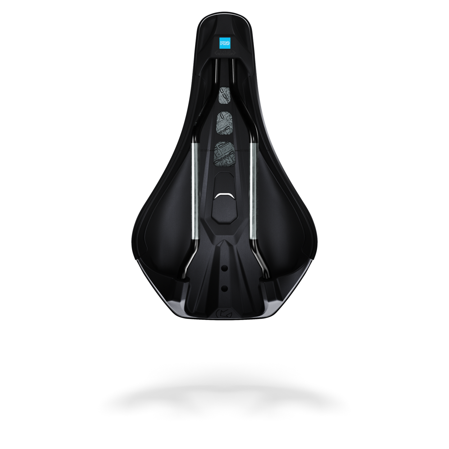 STEALTH OFFROAD PERFORMANCE 152 mm PRO-sadel med skenor av rostfritt stål Svart