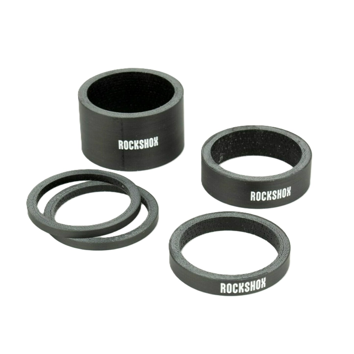 ROCKSHOX UD-distanssats i kolfiber, 1"1/8, svart