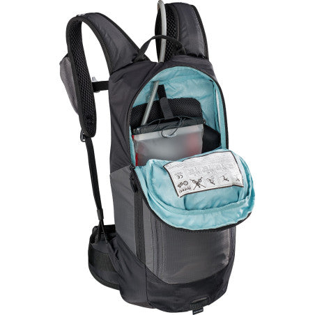 EVOC FR LITE RACE 10L Backpack with Back Protector, Gray