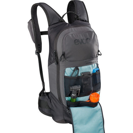EVOC FR LITE RACE 10L Backpack with Back Protector, Gray