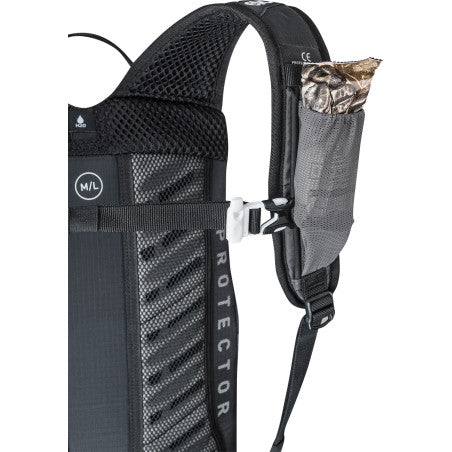 EVOC FR LITE RACE 10L Backpack with Back Protector, Gray
