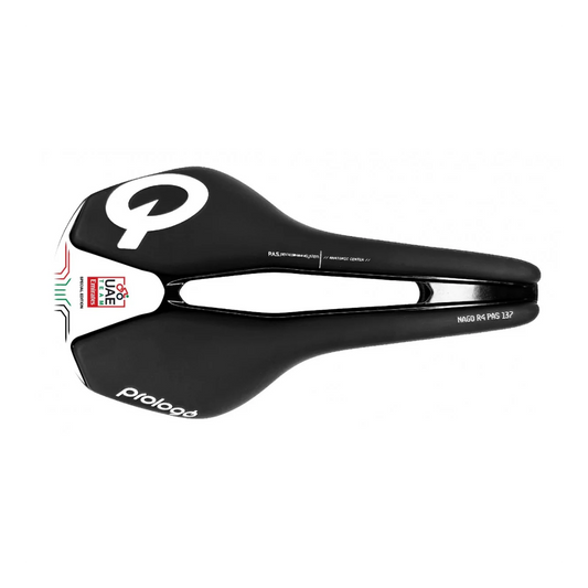 PROLOGO NAGO R4 PAS 137 mm sadel Nack skänklar Svart/Vit UAE
