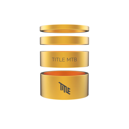 Styrlagerdistansringar TITLE Aluminium 1-1/8" Guld
