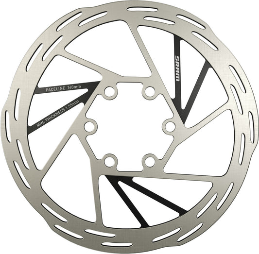 SRAM PACELINE-skiva med 6 hål, silver/svart