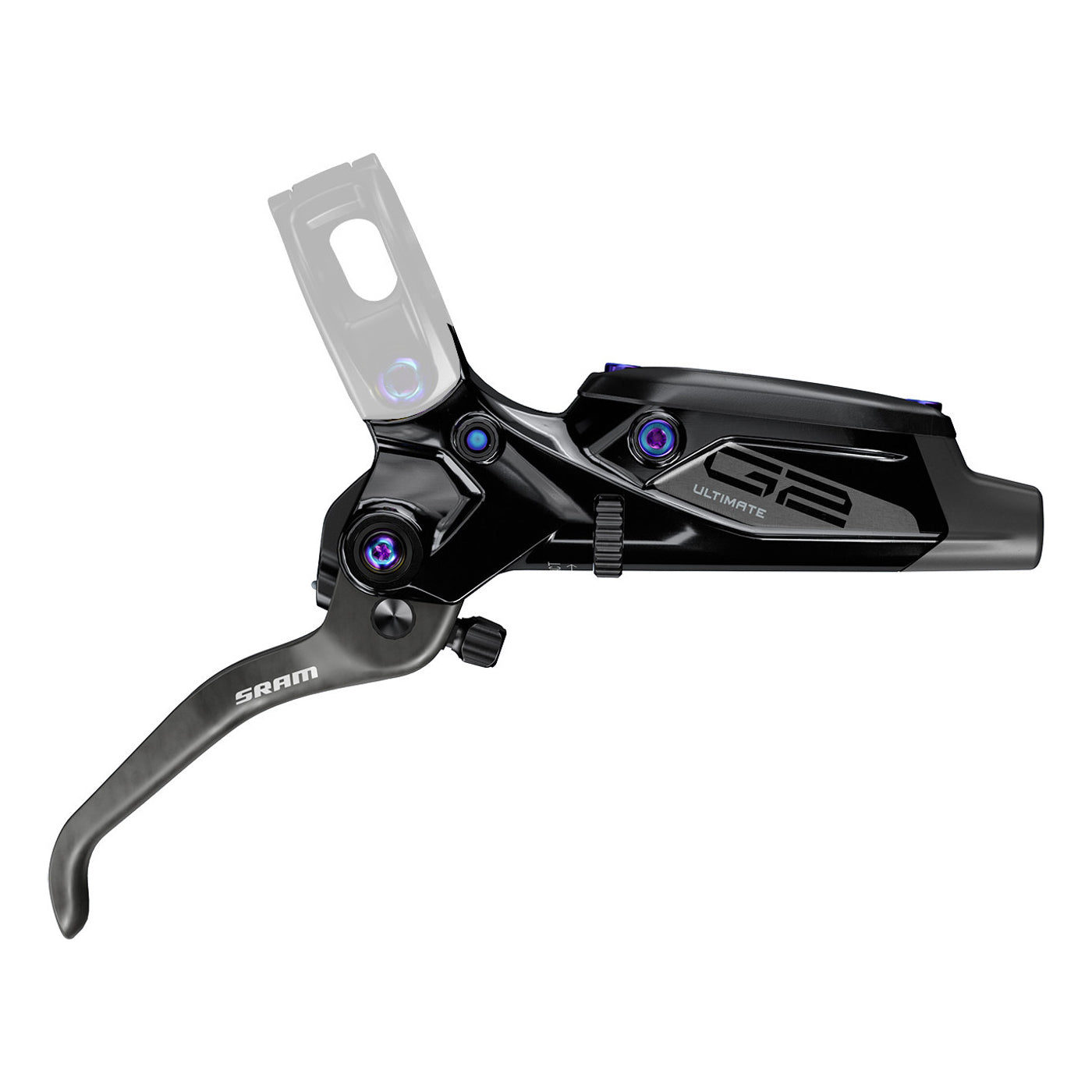 SRAM G2 Ultimate komplett spak (A2) Gloss Black Rainbow Hardware #11.5018.052.011