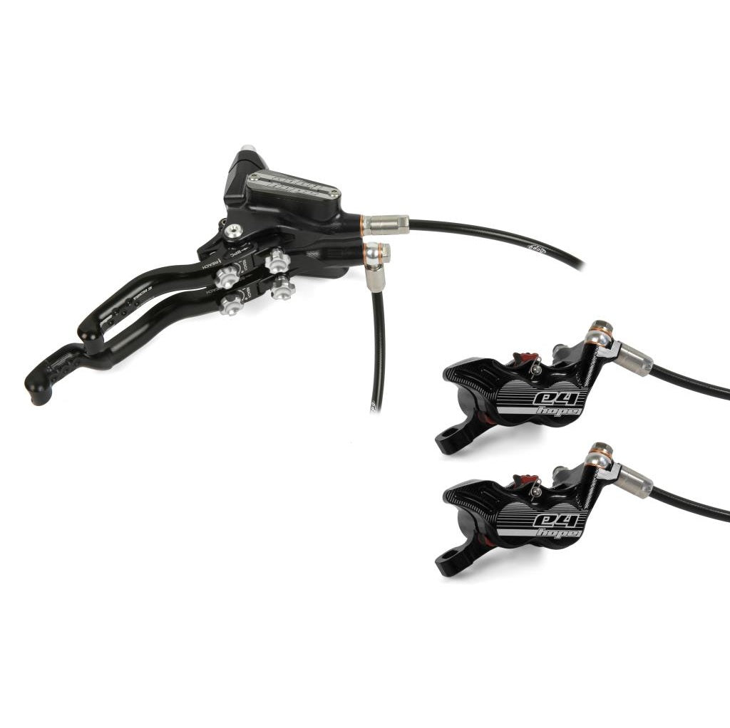 HOPE TECH 3 E4 DUO Dubbel rak broms Svart
