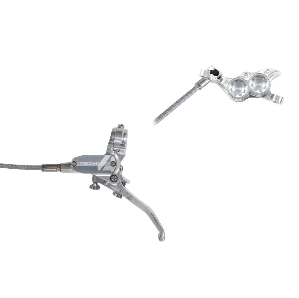 HOPE TECH 4 E4 Frambroms Aviation Bromsslang Silver