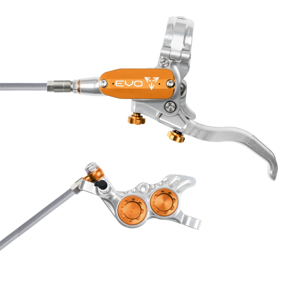 HOPE TECH 4 EVO GR4 Aviation främre broms Silver/Orange