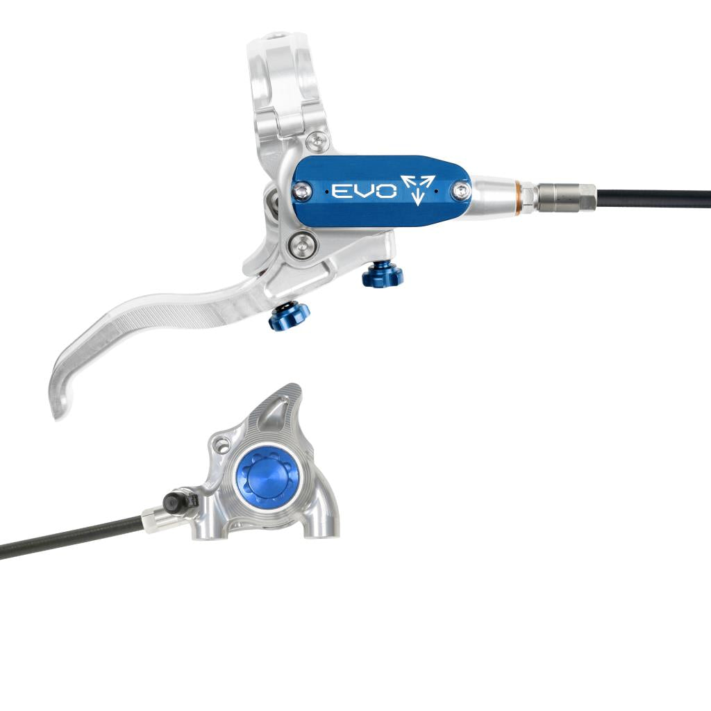 HOPE TECH 4 EVO X2 FM bakbroms Silver/Blå