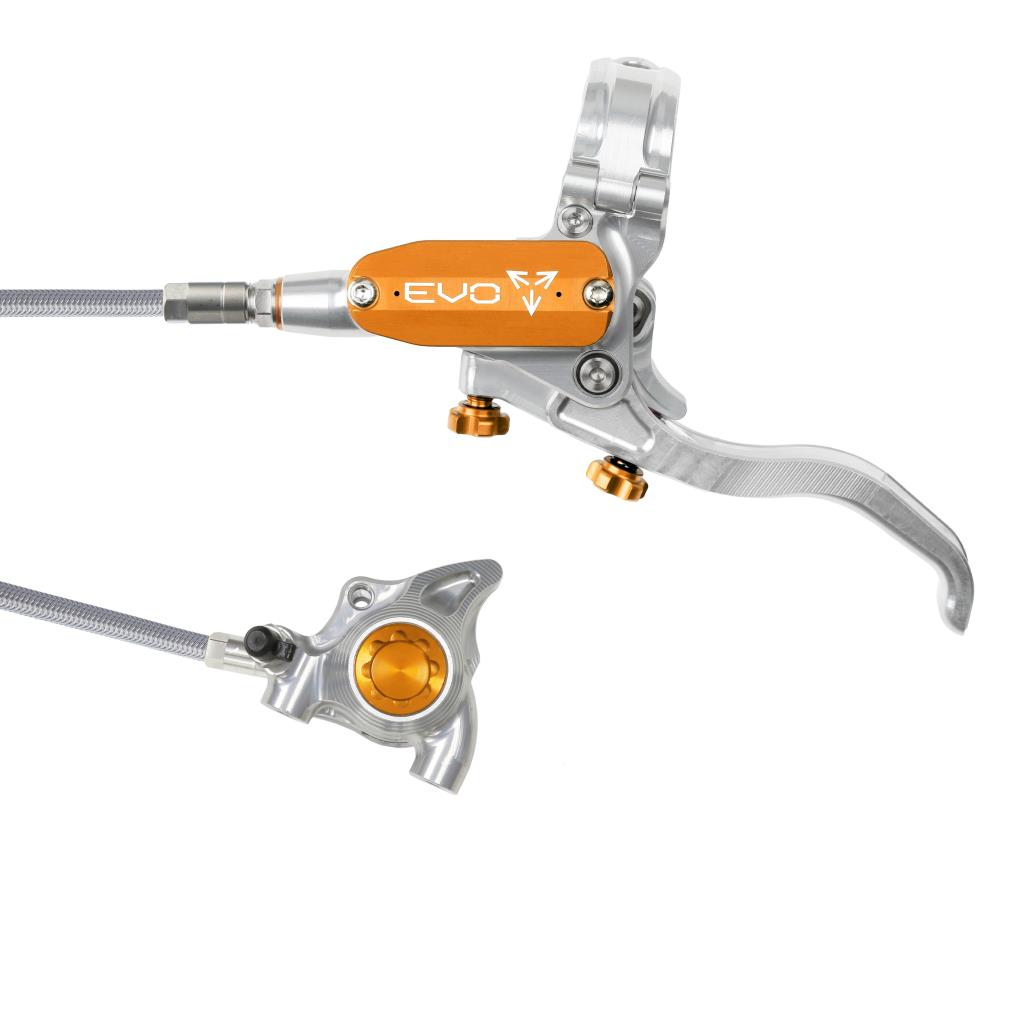 HOPE TECH 4 EVO X2 FM Aviation främre broms Silver/Orange