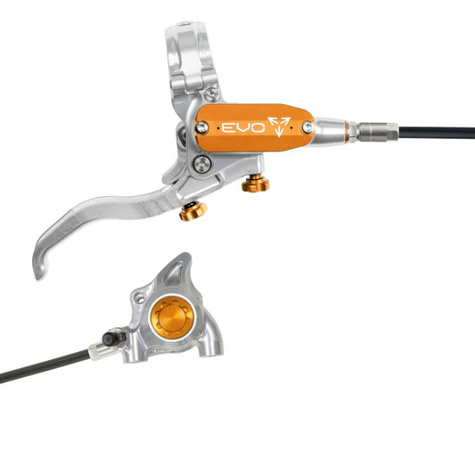 Bakre broms HOPE TECH 4 EVO X2 FM Silver/Orange