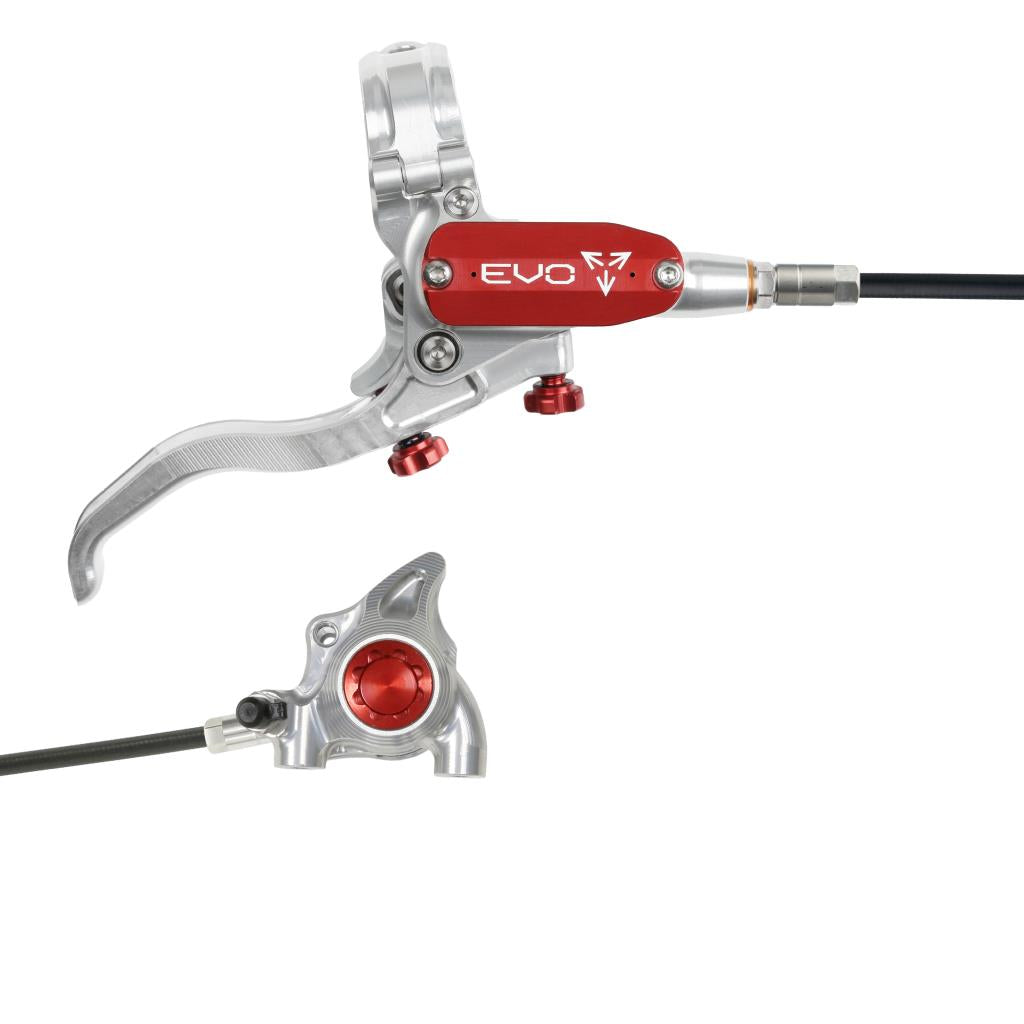 HOPE TECH 4 EVO X2 FM bakbroms Silver/Röd