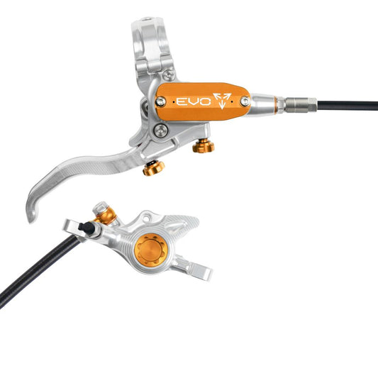 HOPE TECH 4 EVO X2 PM Silver/Orange Rear Brake