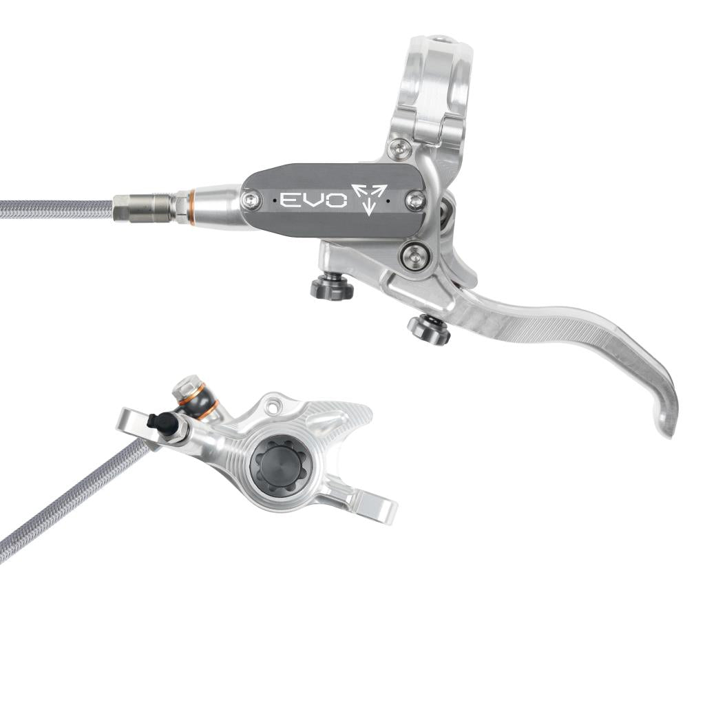 HOPE TECH 4 EVO X2 PM Aviation främre broms Silver/Rök