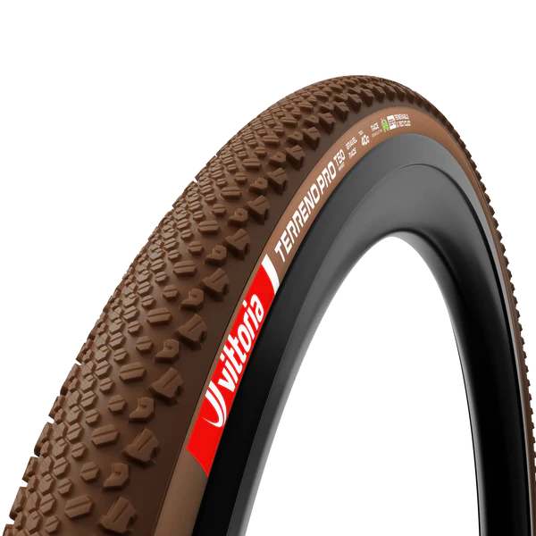 VITTORIA Terreno Pro T50 Mixed 700x45c Gravel Race Natural Tubeless Ready Soft Beige Q2 2025 däck