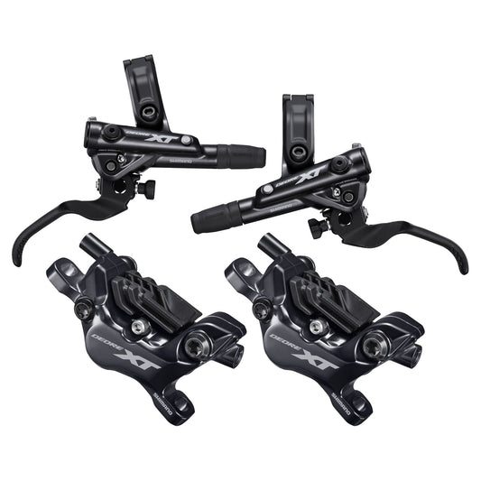 Par SHIMANO XT M8120 4 kolvar J-KIT ventilerade bromsbelägg