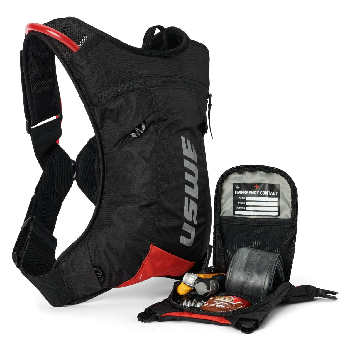 USWE MTB HYDRO 3 L vätskebag Svart/Röd