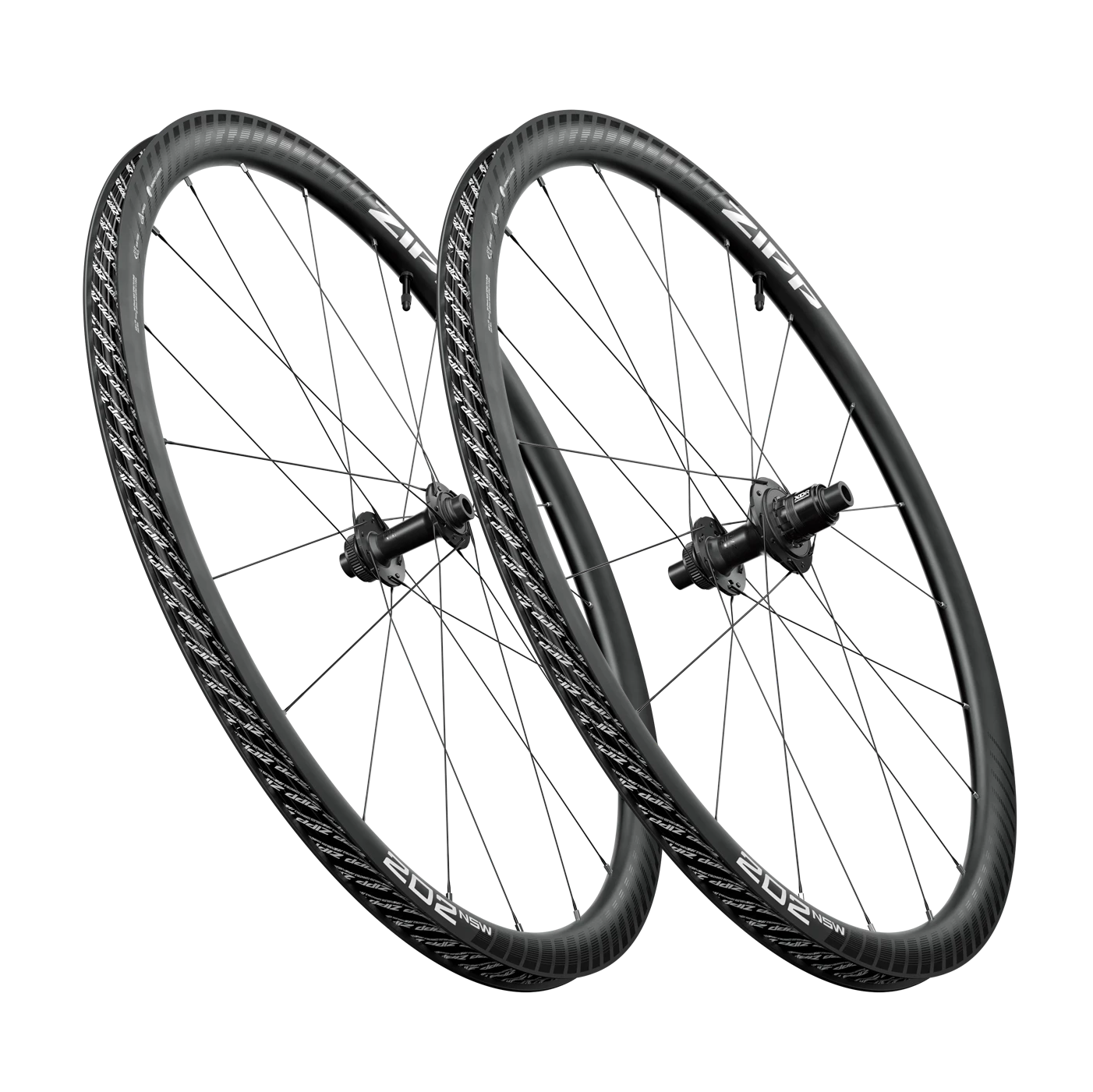 Ett par ZIPP 202 NSW A1 Tubeless Ready-hjul (Center Lock)