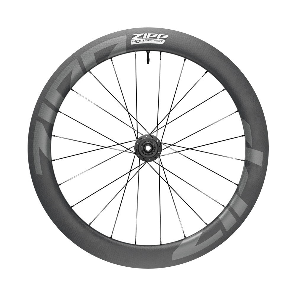 Ett par ZIPP 404 FIRECREST DISC-hjul, Tubeless Ready (Center Lock)