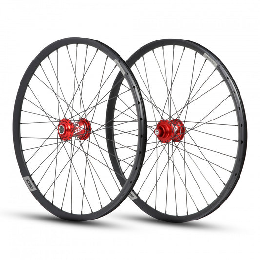 Hjulpar PRDIE 24" (507mm) Control V1 Helium Disc Axes 20/10mm Röd