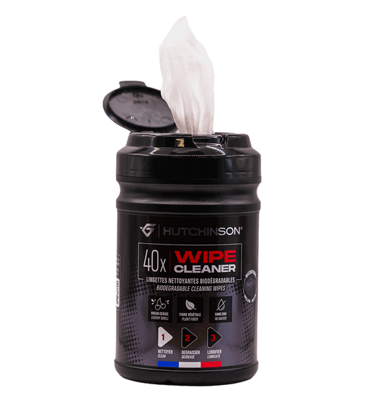 HUTCHINSON WIPE CLEANER rengöringsservetter (x40) + 1 mikrofiberduk Cleaner